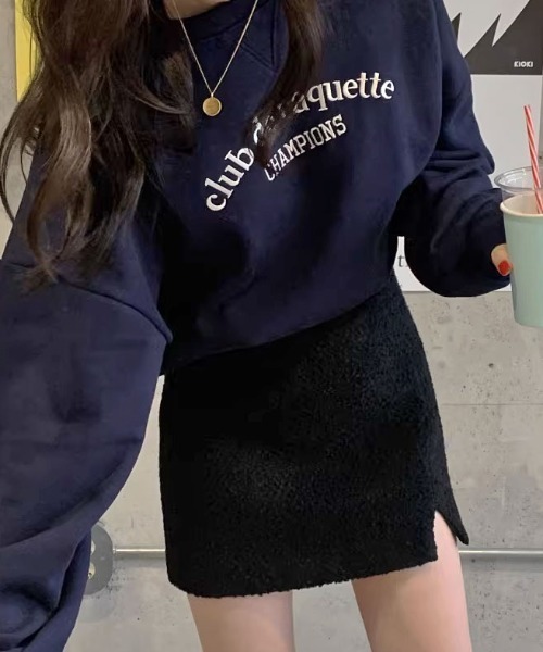 MANGROVE（マングローブ）の「カジュアルロゴ刺繍スウェット（スウェット・レディース・ホワイト/グリーン/ピンク・FREE）」の16枚目の写真