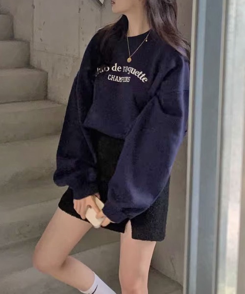 MANGROVE（マングローブ）の「カジュアルロゴ刺繍スウェット（スウェット・レディース・ホワイト/グリーン/ピンク・FREE）」の14枚目の写真