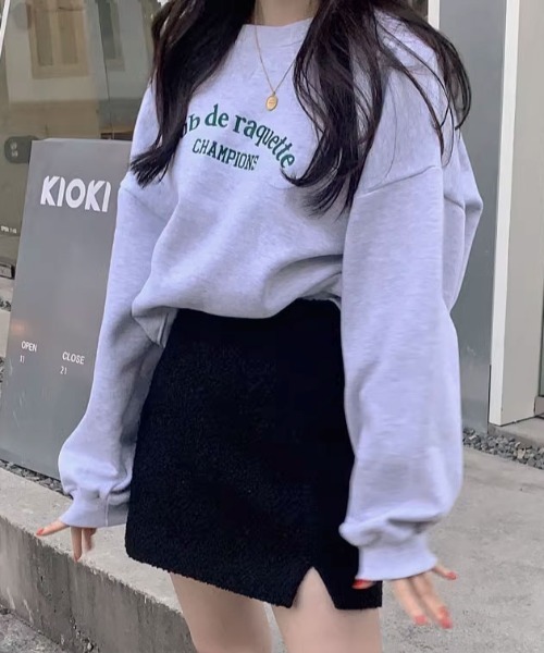 MANGROVE（マングローブ）の「カジュアルロゴ刺繍スウェット（スウェット・レディース・ホワイト/グリーン/ピンク・FREE）」の18枚目の写真