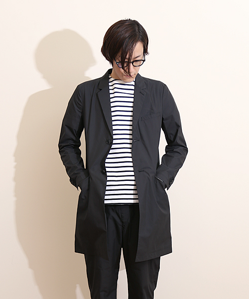 And A（アンドエー）の「TCライトチェスターコート（チェスターコート・メンズ・ブラック/グレー/ネイビー・40/42/44）」の2枚目の写真