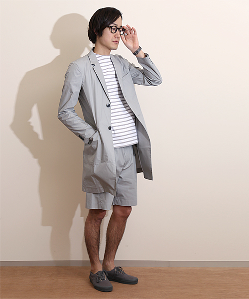 And A（アンドエー）の「TCライトチェスターコート（チェスターコート・メンズ・ブラック/グレー/ネイビー・40/42/44）」の10枚目の写真