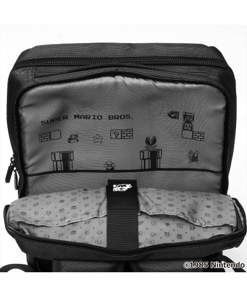 TOKYO SHIRTS（トウキョウシャツ）の「SUPER MARIO BROS. スーパーマリオブラザーズ ビジネスリュックサック（バックパック/リュック・メンズ・ブラック/ネイビー・FREE）」の10枚目の写真