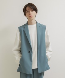 JUNRED | ライトスルーサイドスリットベスト(ベスト)