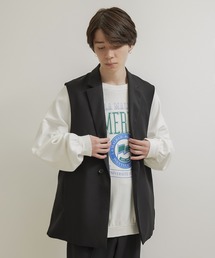 JUNRED | ライトスルーサイドスリットベスト(ベスト)