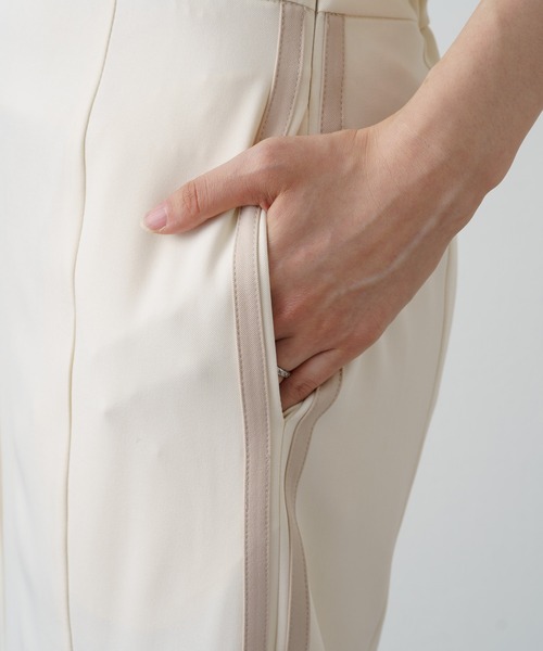 Kastane(カスタネ)の「【サイズ展開あり】ジャージラインスカート(スカート・レディース・ブラック/アイボリー・1/2)」の15枚目の写真