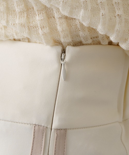 Kastane(カスタネ)の「【サイズ展開あり】ジャージラインスカート(スカート・レディース・ブラック/アイボリー・1/2)」の16枚目の写真