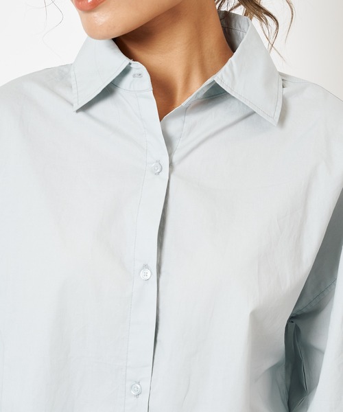 SPIRALGIRL（スパイラルガール）の「袖ボリュームブラウス（シャツ/ブラウス・レディース・オフホワイト/ブルー・FREE）」の9枚目の写真