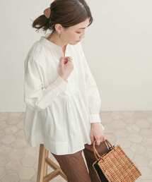 URBAN RESEARCH DOORS | コットンロングスリーブギャザーブラウス(シャツ/ブラウス)