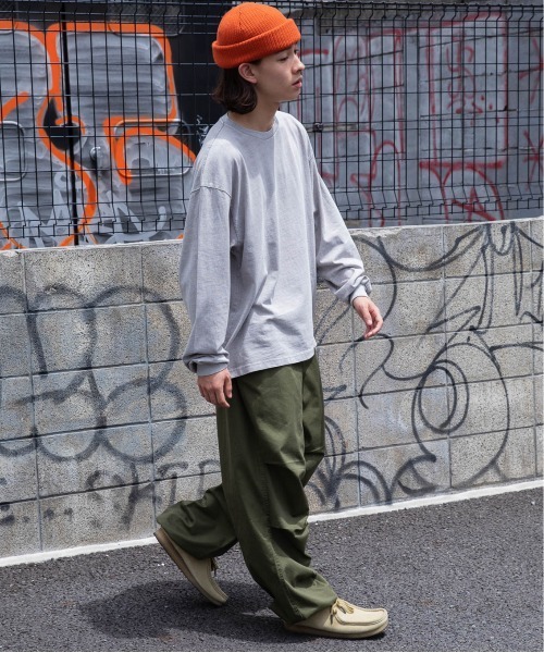 THE STANDARD（ザスタンダード）の「WEGO/ピグメントクルーネックロンT（Tシャツ/カットソー・メンズ・カーキ/スミクロ/ホワイト/グレー系その他・SMALL/MEDIUM/LARGE）」の20枚目の写真