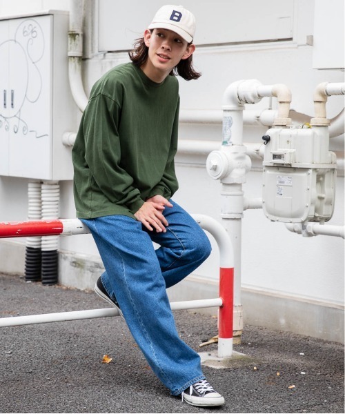 セール】WEGO/ピグメントクルーネックロンT（Tシャツ/カットソー