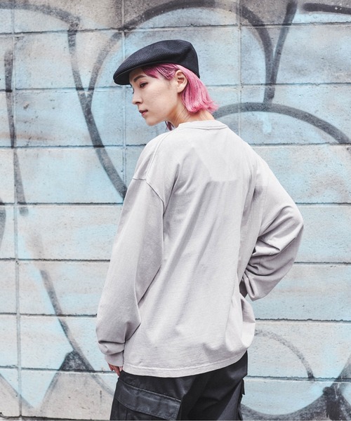 THE STANDARD（ザスタンダード）の「WEGO/ピグメントクルーネックロンT（Tシャツ/カットソー・メンズ・カーキ/スミクロ/ホワイト/グレー系その他・SMALL/MEDIUM/LARGE）」の16枚目の写真