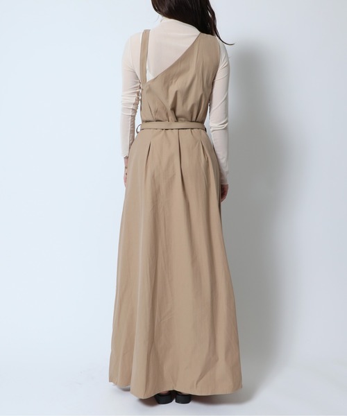 MAISON BREEZE(メゾンブリーズ)の「【MAISON BREEZE】アシンメトリーベルテッドワンピース KNF 【手洗い可】(ワンピース・レディース・ブラック/ベージュ・FREE)」の18枚目の写真