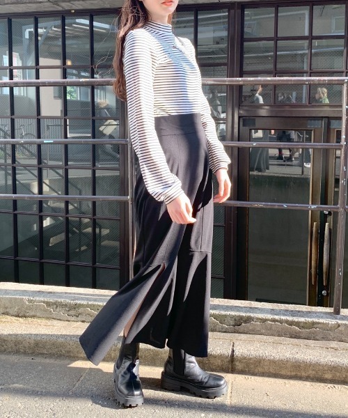 OLIVE des OLIVE(オリーブデオリーブ)の「スリットマーメイドスカート(スカート・レディース・ブラック/アイボリー/ミント/ワンウォッシュ・MEDIUM/LARGE)」の12枚目の写真