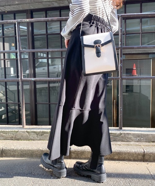 OLIVE des OLIVE(オリーブデオリーブ)の「スリットマーメイドスカート(スカート・レディース・ブラック/アイボリー/ミント/ワンウォッシュ・MEDIUM/LARGE)」の16枚目の写真