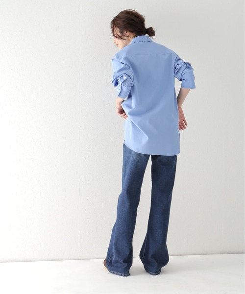 plage（プラージュ）の「【GIRL】I LINE シャツ◆（シャツ/ブラウス・レディース・ホワイト/ブルー・36/38）」の3枚目の写真