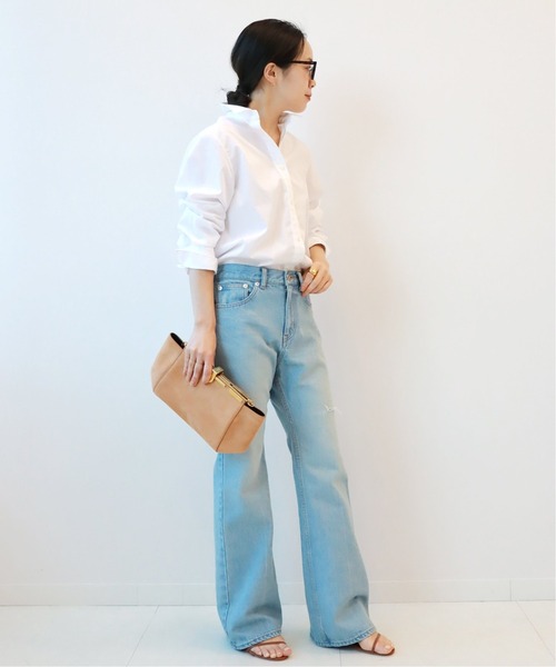 plage（プラージュ）の「【GIRL】I LINE シャツ◆（シャツ/ブラウス・レディース・ホワイト/ブルー・36/38）」の13枚目の写真