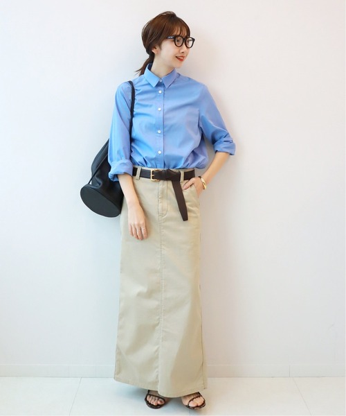 plage（プラージュ）の「【GIRL】I LINE シャツ◆（シャツ/ブラウス・レディース・ホワイト/ブルー・36/38）」の6枚目の写真