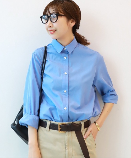 plage（プラージュ）の「【GIRL】I LINE シャツ◆（シャツ/ブラウス・レディース・ホワイト/ブルー・36/38）」の14枚目の写真