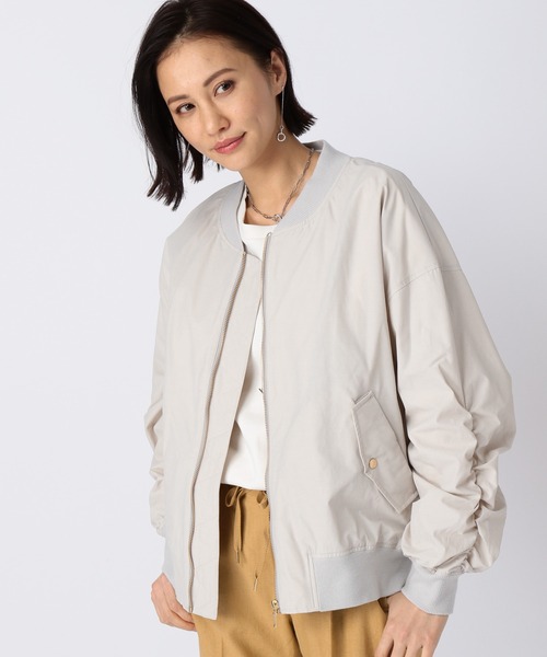 BARNYARDSTORM（バンヤードストーム）の「BARNYARDSTORM / MA1ブルゾン（MA-1・レディース・グレイッシュベージュ/カーキ・0/1）」の12枚目の写真