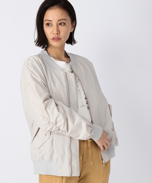 BARNYARDSTORM（バンヤードストーム）の「BARNYARDSTORM / MA1ブルゾン（MA-1・レディース・グレイッシュベージュ/カーキ・0/1）」の15枚目の写真