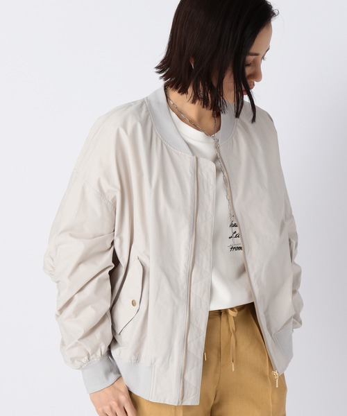 BARNYARDSTORM（バンヤードストーム）の「BARNYARDSTORM / MA1ブルゾン（MA-1・レディース・グレイッシュベージュ/カーキ・0/1）」の17枚目の写真