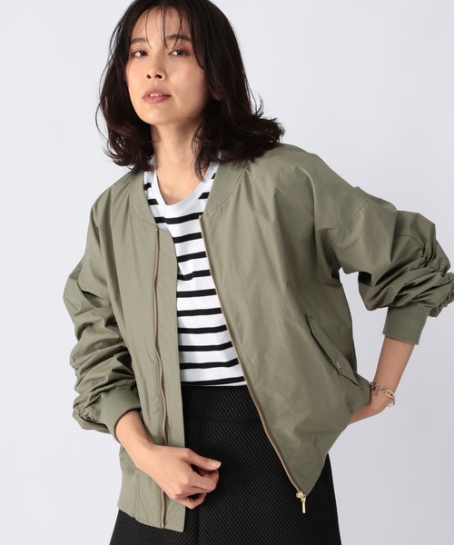 BARNYARDSTORM（バンヤードストーム）の「BARNYARDSTORM / MA1ブルゾン（MA-1・レディース・グレイッシュベージュ/カーキ・0/1）」の18枚目の写真