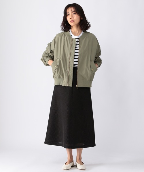 BARNYARDSTORM（バンヤードストーム）の「BARNYARDSTORM / MA1ブルゾン（MA-1・レディース・グレイッシュベージュ/カーキ・0/1）」の5枚目の写真