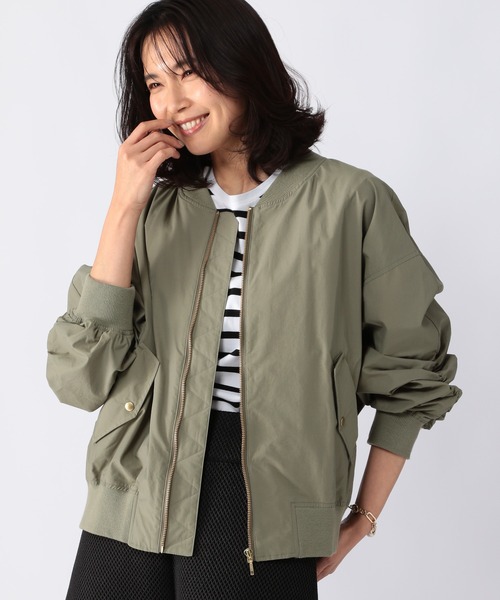 BARNYARDSTORM（バンヤードストーム）の「BARNYARDSTORM / MA1ブルゾン（MA-1・レディース・グレイッシュベージュ/カーキ・0/1）」の8枚目の写真