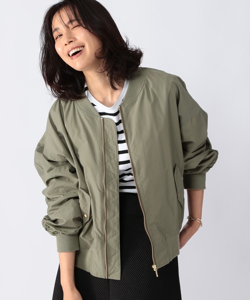 BARNYARDSTORM（バンヤードストーム）の「BARNYARDSTORM / MA1ブルゾン（MA-1・レディース・グレイッシュベージュ/カーキ・0/1）」の16枚目の写真