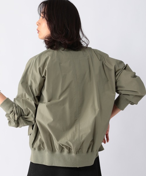 BARNYARDSTORM（バンヤードストーム）の「BARNYARDSTORM / MA1ブルゾン（MA-1・レディース・グレイッシュベージュ/カーキ・0/1）」の3枚目の写真