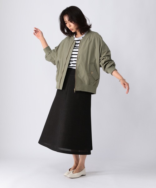 BARNYARDSTORM（バンヤードストーム）の「BARNYARDSTORM / MA1ブルゾン（MA-1・レディース・グレイッシュベージュ/カーキ・0/1）」の10枚目の写真