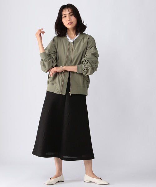 BARNYARDSTORM（バンヤードストーム）の「BARNYARDSTORM / MA1ブルゾン（MA-1・レディース・グレイッシュベージュ/カーキ・0/1）」の19枚目の写真