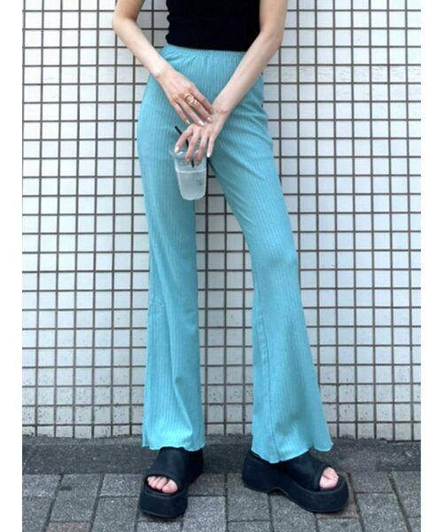 EMODA（エモダ）の「プリーツリラックスパンツ（その他パンツ・レディース・ブラック/ブラウン/ライム/ブルー・FREE）」の5枚目の写真