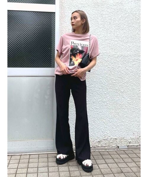 EMODA プリーツフレアパンツ EMODA パンツ レイヤースカートフィットフレアパンツ レディース