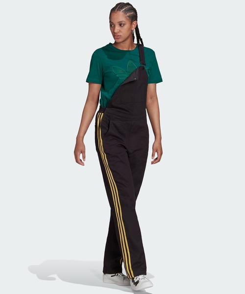 adidas(アディダス)の「ダンガリー ウィズ ゴールデンストライプス / アディダスオリジナルス (レディス)(サロペット/オーバーオール・レディース・ブラック・SMALL/MEDIUM/LARGE/X-LARGE/XX-LARGE/X-SMALL)」の5枚目の写真