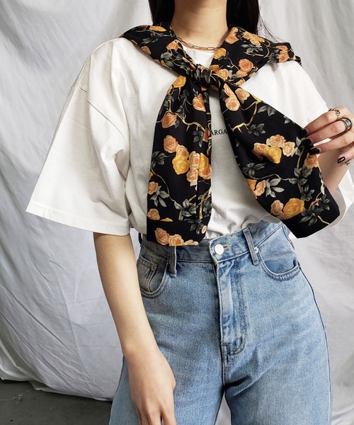 ヴィンテージ シャツ レトロ シャツ 花柄 レース シャツ 1点物 ヴィンテージ 昭和レトロ 花柄ブラウスシャツ レース襟