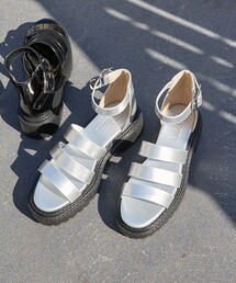 PUBLUX | 【PUBLUX/パブリュクス】 プラットフォームベルトサンダル(サンダル)