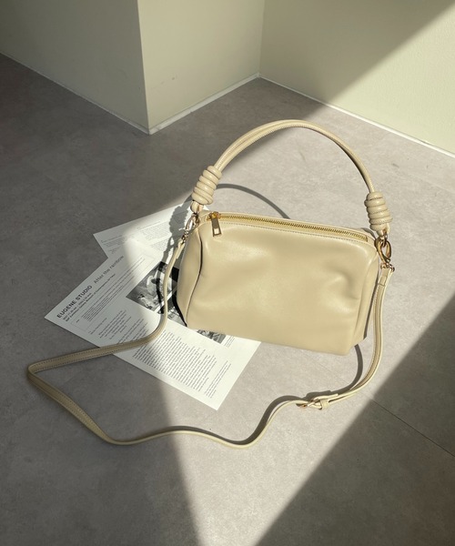 COLONY 2139（コロニートゥーワンスリーナイン）の「丸ヒモ2WAYボストンバッグ / ショルダーバッグ（ボストンバッグ・レディース・ブルー/ベージュ/ブラック・FREE）」の8枚目の写真