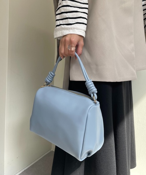COLONY 2139（コロニートゥーワンスリーナイン）の「丸ヒモ2WAYボストンバッグ / ショルダーバッグ（ボストンバッグ・レディース・ブルー/ベージュ/ブラック・FREE）」の17枚目の写真