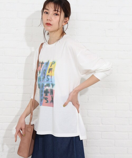 SHOO・LA・RUE（シューラルー）の「◆SHOO・LA・RUE×パーソンズ ロンT（Tシャツ/カットソー・レディース・ホワイト系その他/ホワイト系その他4/ホワイト系その他5/ホワイト系・02/03/04）」の14枚目の写真