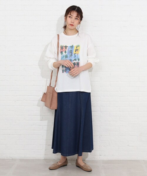 SHOO・LA・RUE（シューラルー）の「◆SHOO・LA・RUE×パーソンズ ロンT（Tシャツ/カットソー・レディース・ホワイト系その他/ホワイト系その他4/ホワイト系その他5/ホワイト系・02/03/04）」の16枚目の写真