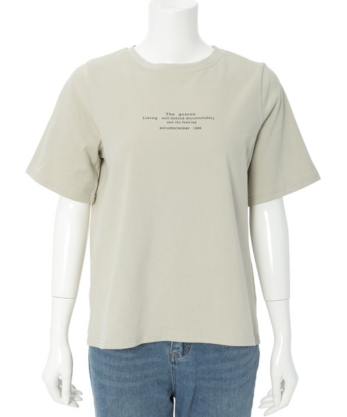 fifth(フィフス)の「メッセージロゴTシャツ(Tシャツ/カットソー・レディース・ホワイト/カーキ・M)」の22枚目の写真