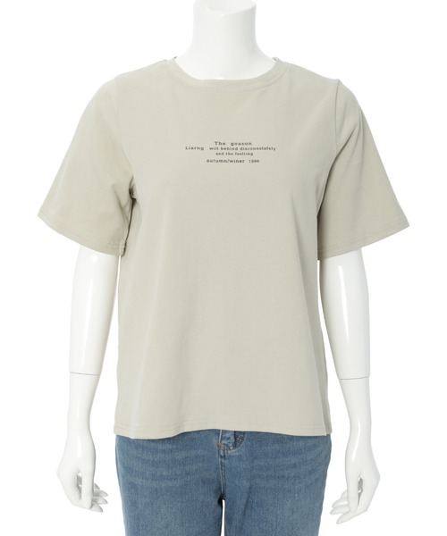 fifth(フィフス)の「メッセージロゴTシャツ(Tシャツ/カットソー・レディース・ホワイト/カーキ・M)」の7枚目の写真