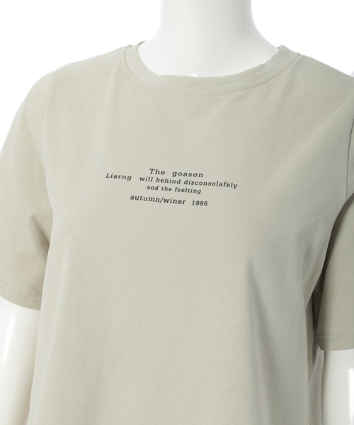 fifth(フィフス)の「メッセージロゴTシャツ(Tシャツ/カットソー・レディース・ホワイト/カーキ・M)」の19枚目の写真