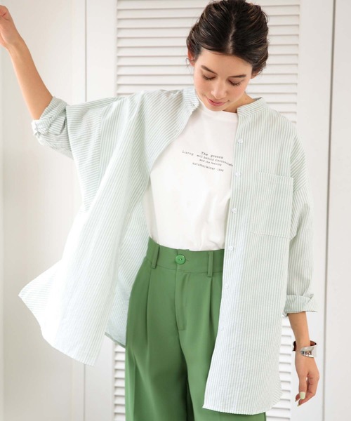 fifth(フィフス)の「メッセージロゴTシャツ(Tシャツ/カットソー・レディース・ホワイト/カーキ・M)」の21枚目の写真