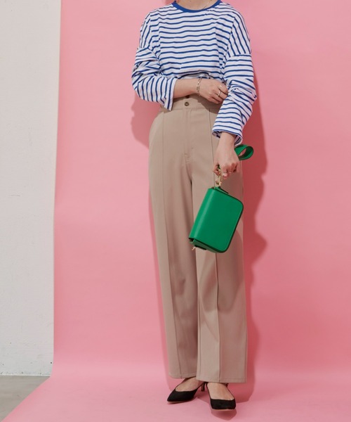 Aunt Marie's（アントマリーズ）の「フロントボタン2WAYサロペット / スラックス（サロペット/オーバーオール・レディース・ブラック/ベージュ/パープル・S/FREE）」の21枚目の写真