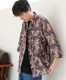 LAKOLE | プリントクロップドスリーブシャツ / 263883(シャツ/ブラウス)