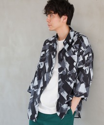 LAKOLE | プリントクロップドスリーブシャツ / 263883(シャツ/ブラウス)