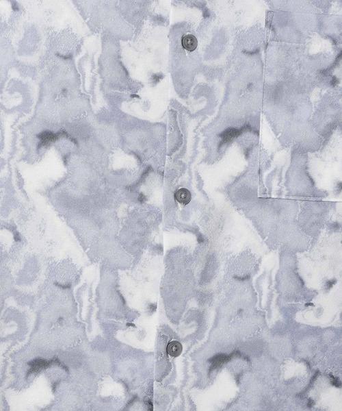 LAKOLE（ラコレ）の「プリントクロップドスリーブシャツ / 263883（シャツ/ブラウス・メンズ・グレー/グリーン/ブラック/ネイビー・LARGE/MEDIUM）」の17枚目の写真