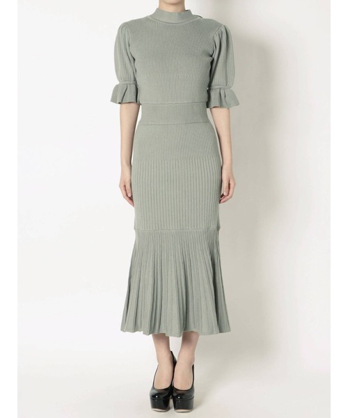 RESEXXY（リゼクシー）の「スリーブデザインマーメイドワンピース（ワンピース・レディース・ブラック/ベージュ/ミント/モカ・FREE）」の19枚目の写真